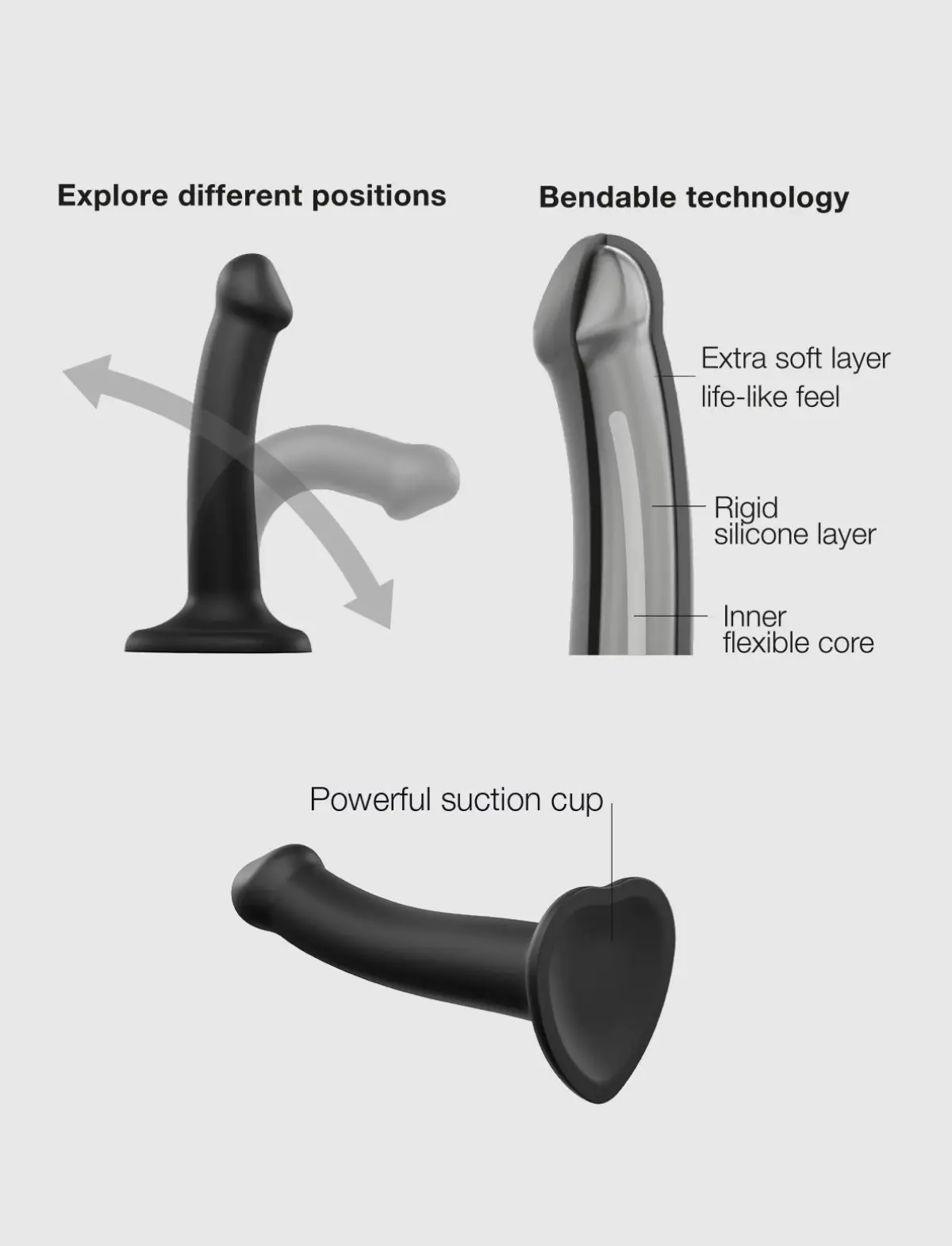 Dildo Bendable Double Densité - Image 12