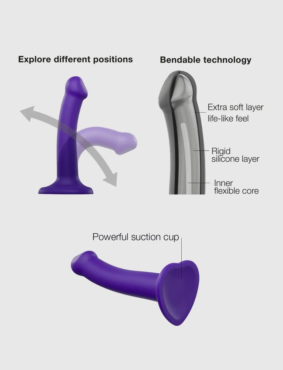 Dildo Bendable Double Densité - Image 4