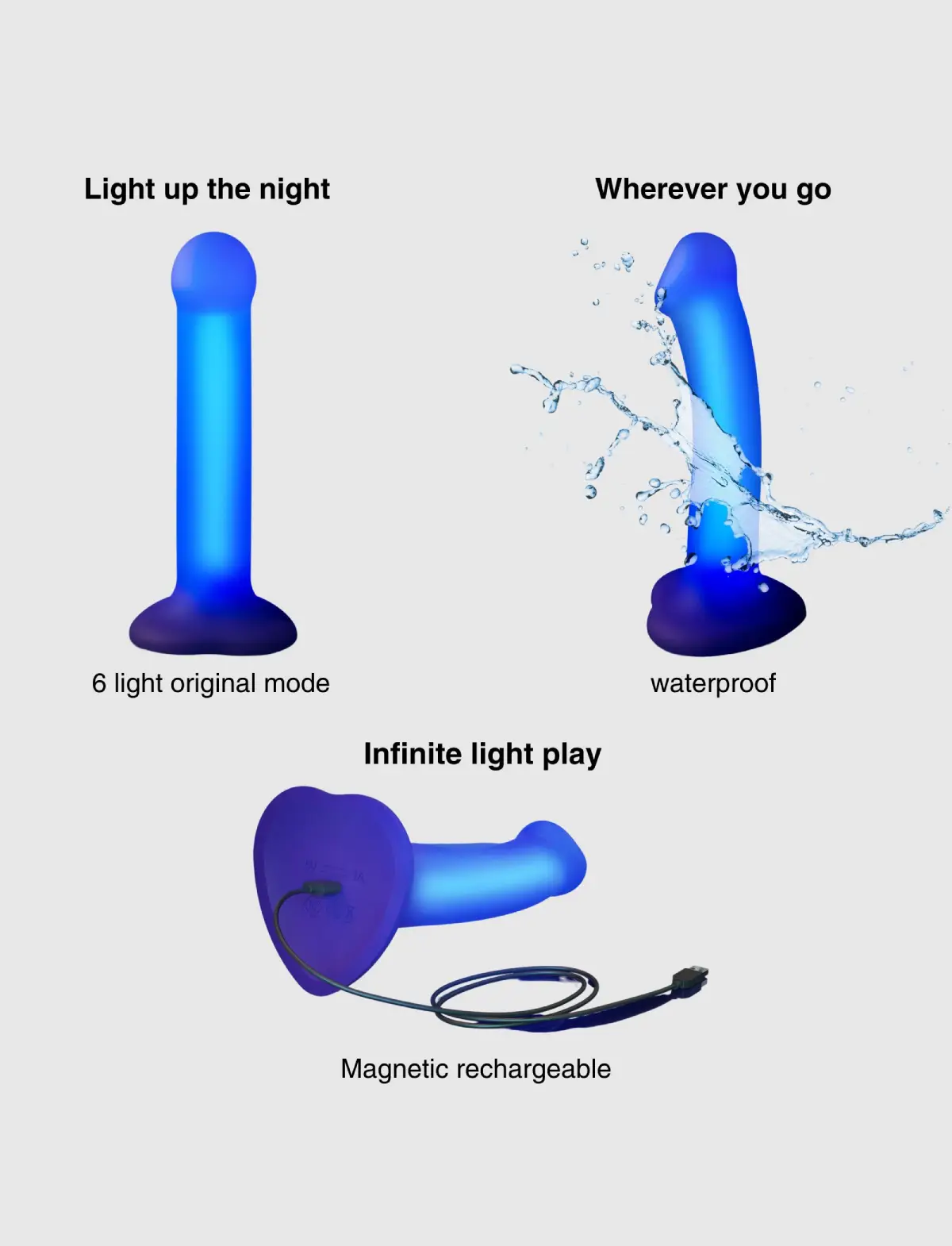 Glow Dildo LED Semi-Réaliste - Image 7
