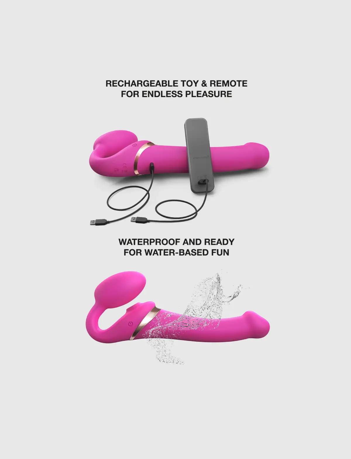 Strap-on Multi Orgasm Télécommandé 3 moteurs - Gode à moteur - Image 14
